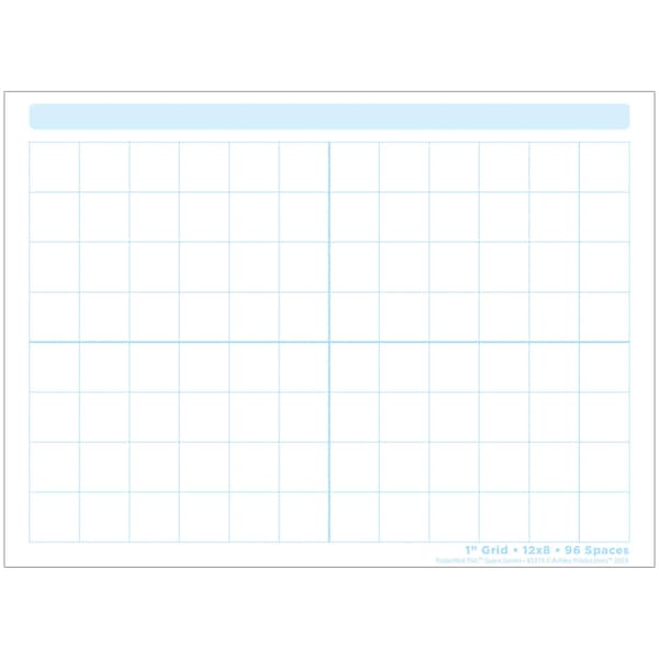 Ashley Productions Smart Poly Single Sided PosterMat Pals, 1in Grid Blocks, 13in x 9.5in 95319 - main